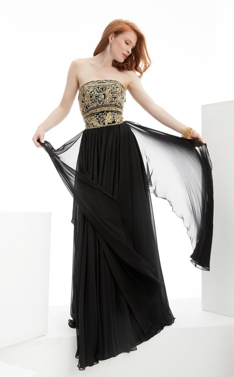 Image of Jasz Couture - Beaded Strapless Evening Gown 5915