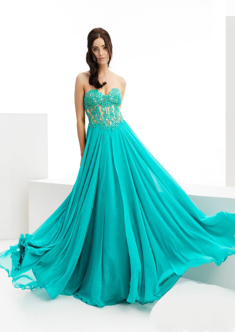 Image of Jasz Couture - Embellished Sweetheart Dress 6022
