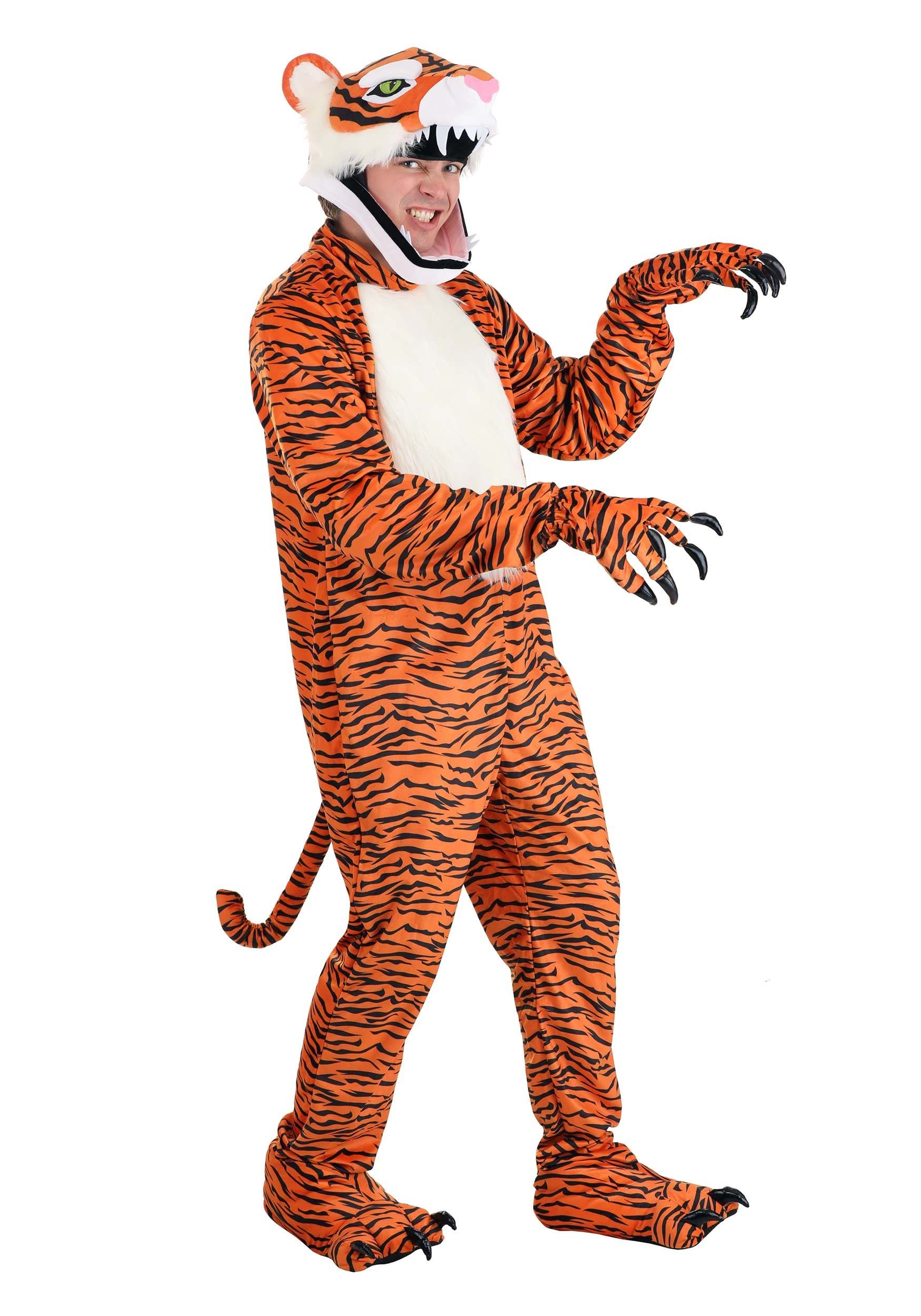 Image of Jawesome Adult Tiger Costume ID EL451215-XL