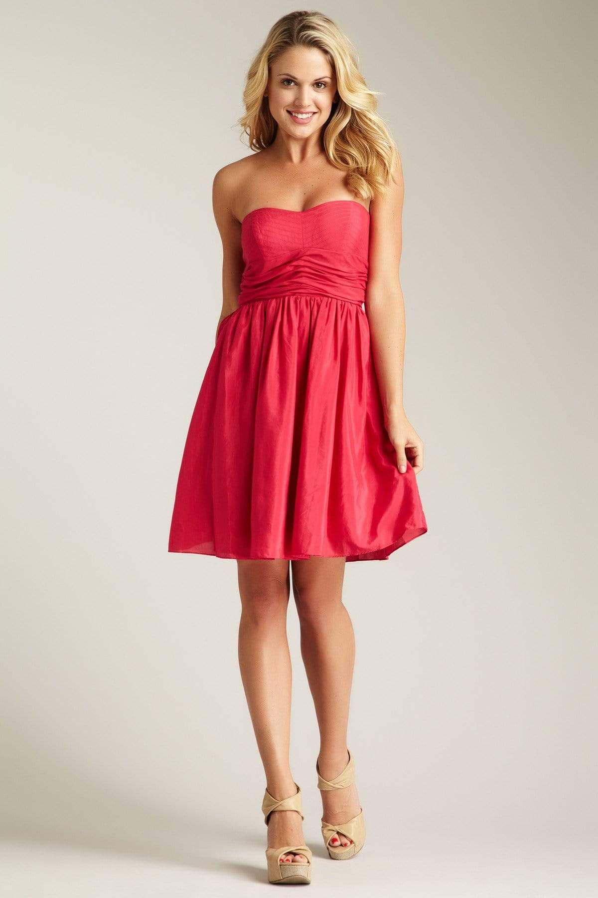 Image of Jessica Simpson - JS2X3879 Short Stitched Sweetheart A-Line Dress