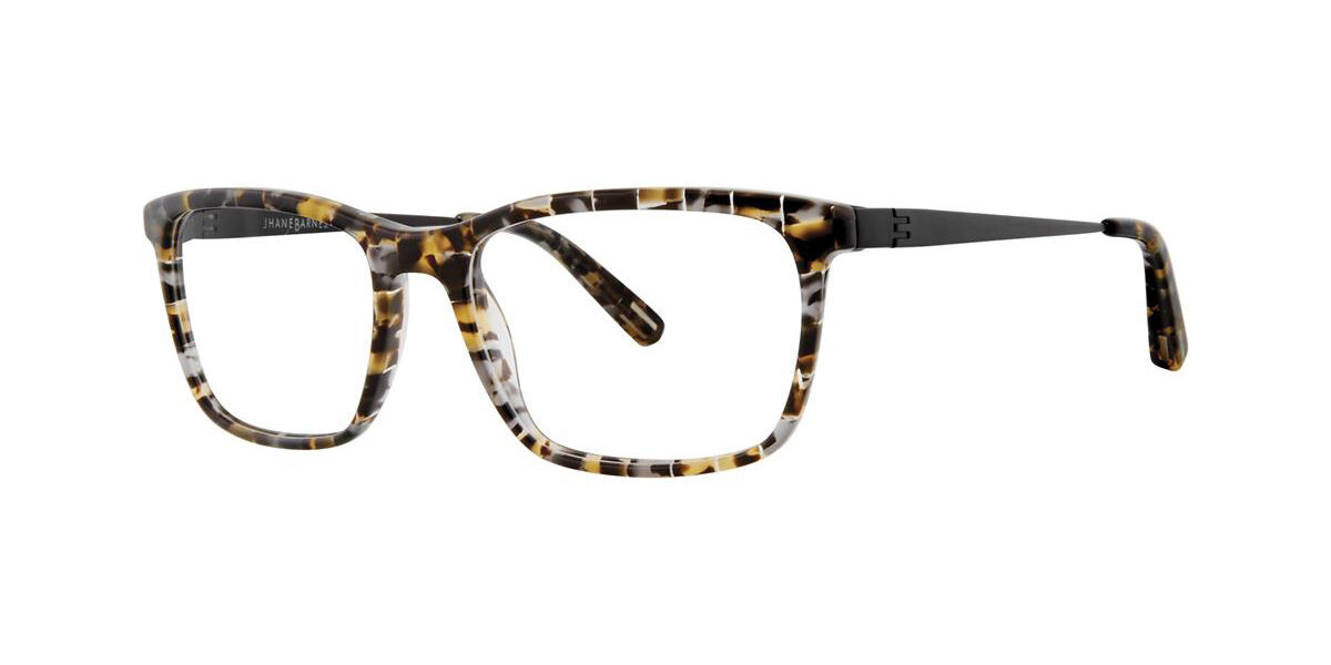 Image of Jhane Barnes Boxplot Olive Plac 55 Tortoiseshell Meskie Okulary Korekcyjne PL