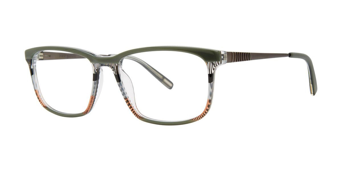 Image of Jhane Barnes Spectra Olive Óculos de Grau Verdes Masculino BRLPT