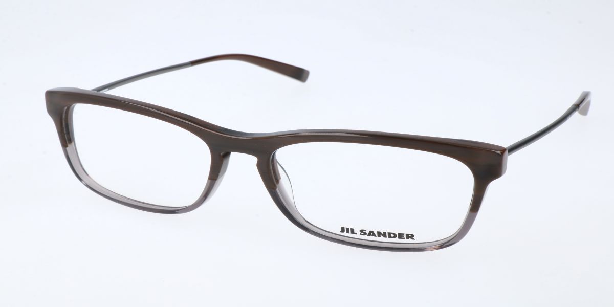 Image of Jil Sander J 4011 C Óculos de Grau Marrons Masculino BRLPT