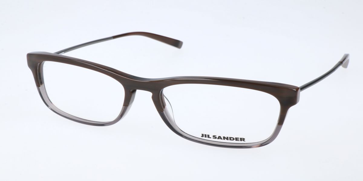 Image of Jil Sander J 4011 C Óculos de Grau Marrons Masculino PRT