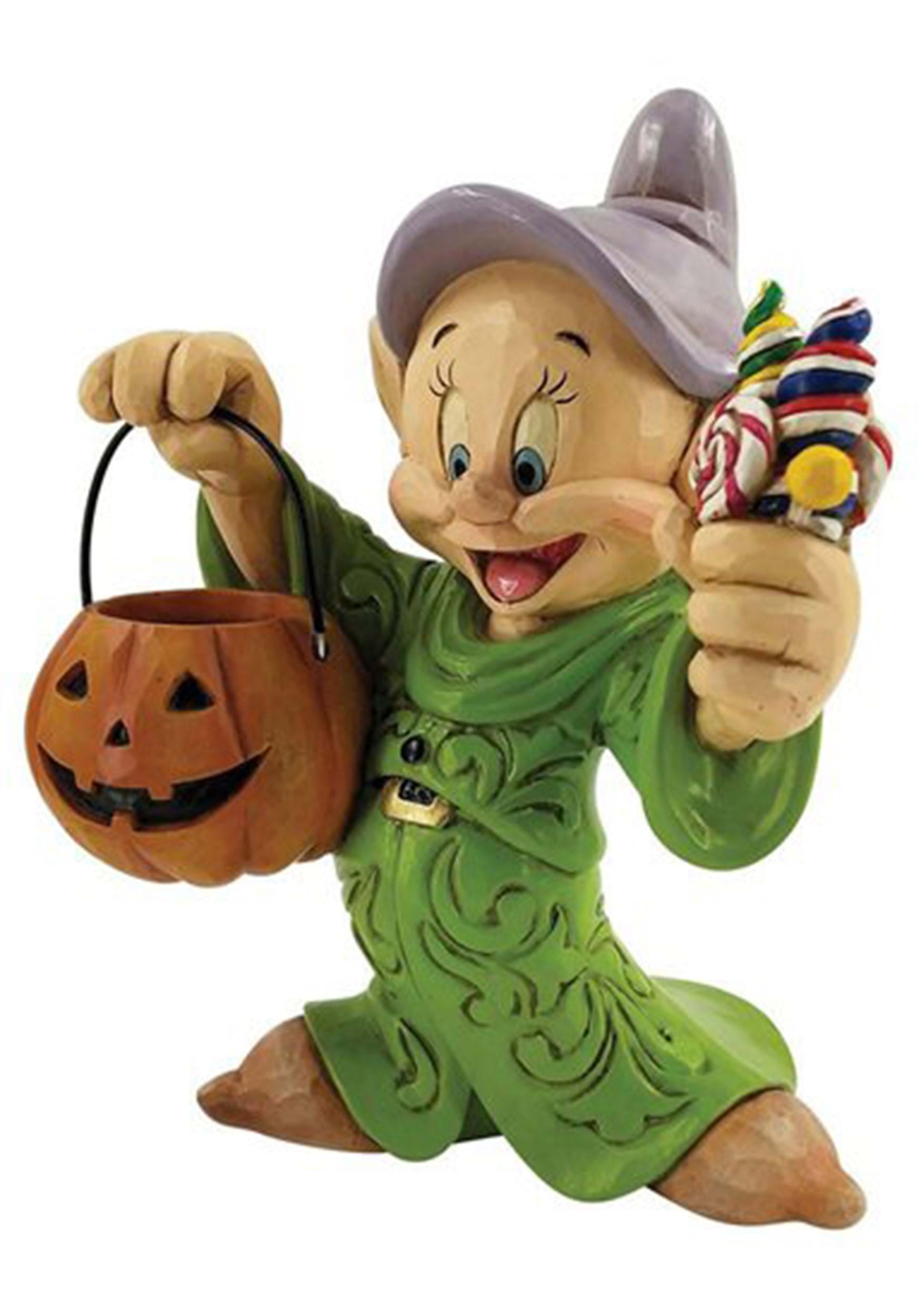 Image of Jim Shore Disney Dopey Halloween with Pumpkin Statue ID EN6008988-ST