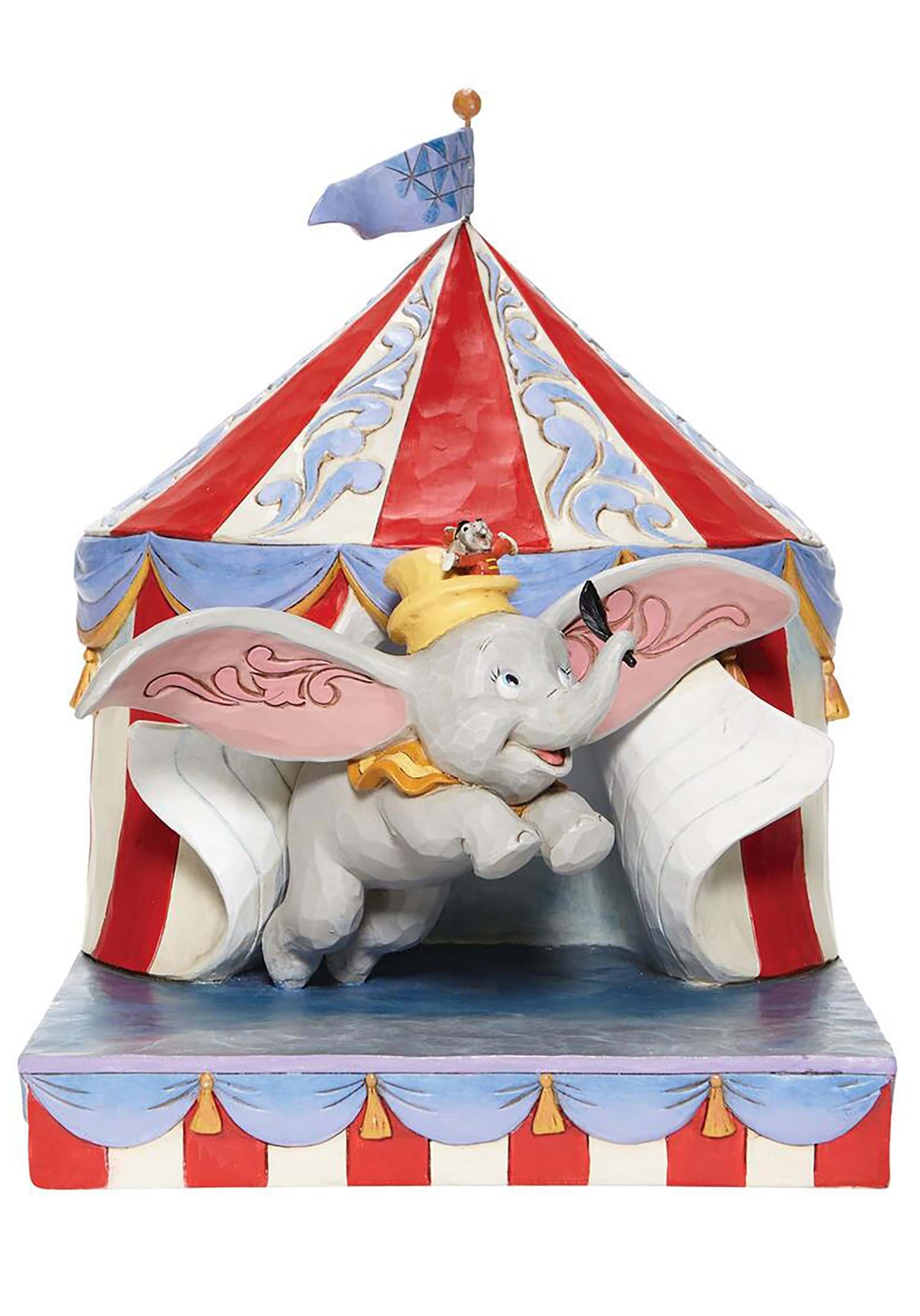 Image of Jim Shore Jim Shore Dumbo Flying Out of Tent Scene Disney Diorama