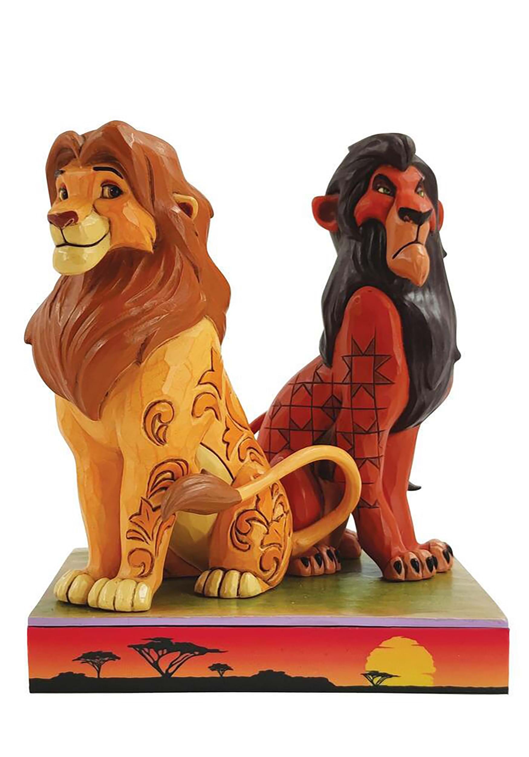 Image of Jim Shore Jim Shore The Lion King Simba and Scar Collectible Statue