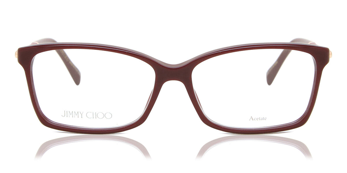 Image of Jimmy Choo JC332 LHF 55 Burgundy Damskie Okulary Korekcyjne PL