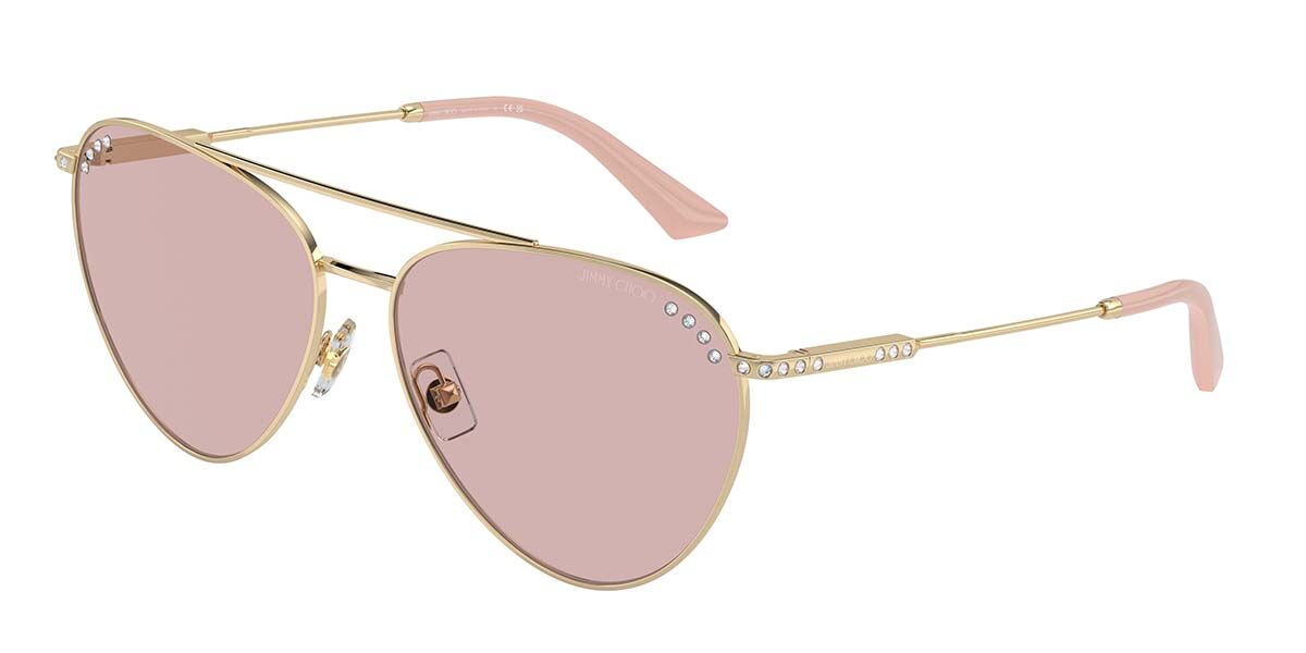 Image of Jimmy Choo JC4002B 3006/5 60 Lunettes De Soleil Femme Dorées FR