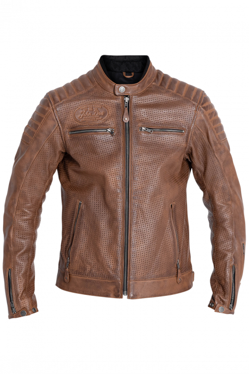 Image of John Doe Leather Jacket Storm Tobacco Size 3XL EN