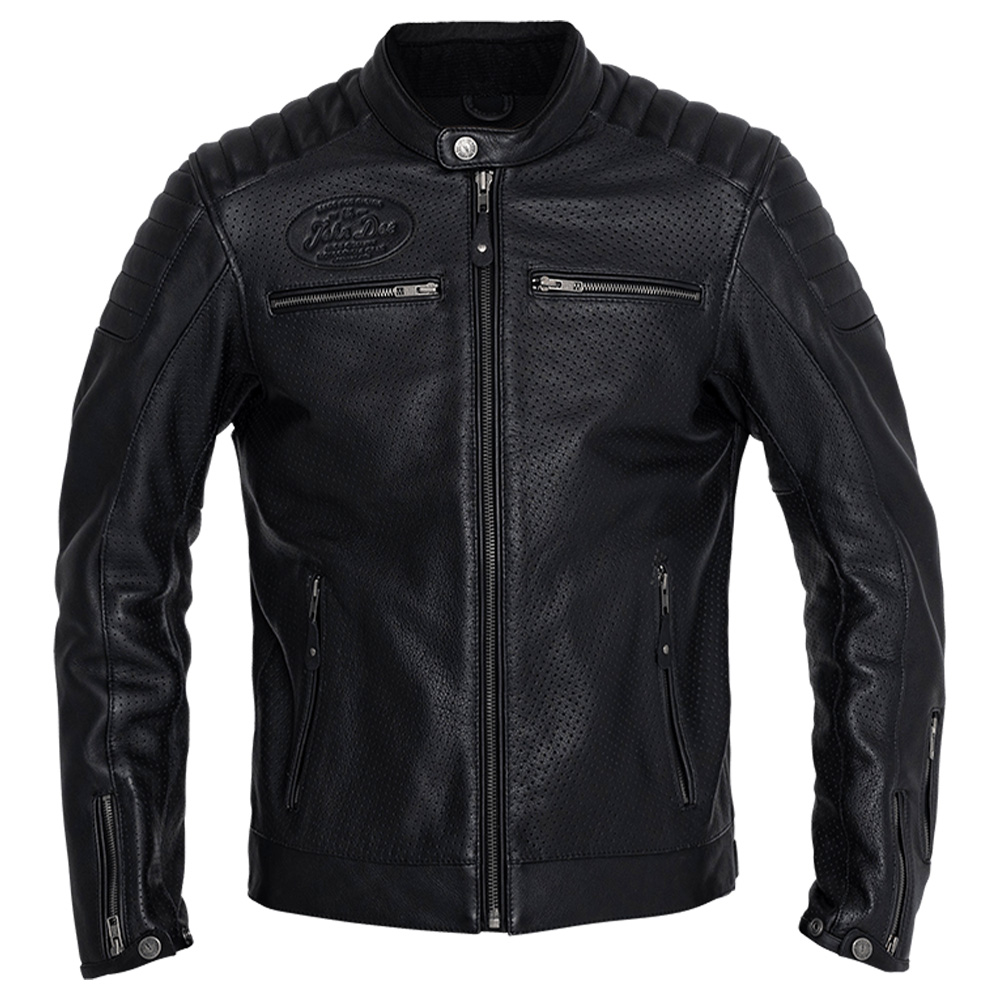 Image of John Doe Leather Storm Schwarz Jacke Größe XL