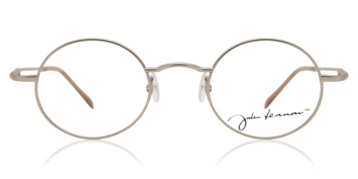 Image of John Lennon JO01 05-M 45 Srebrne Męskie Okulary Korekcyjne PL