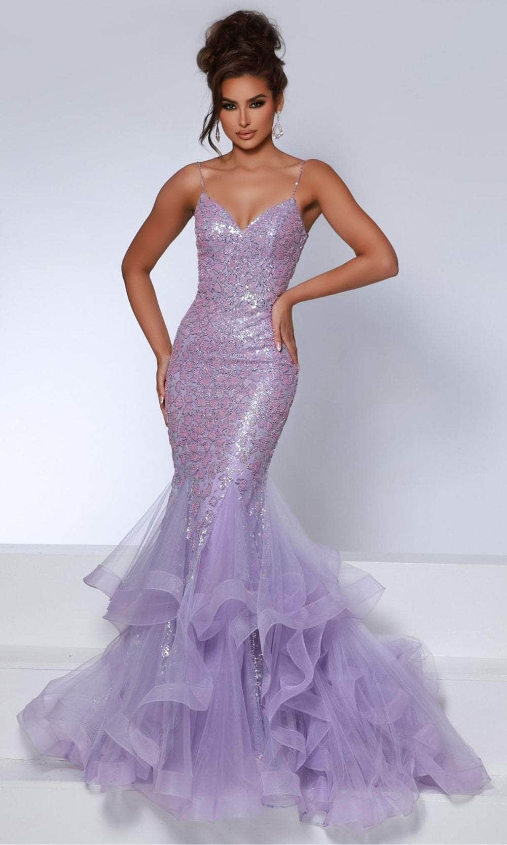 Image of Johnathan Kayne DKS1 - Embellished Mermaid Evening Gown