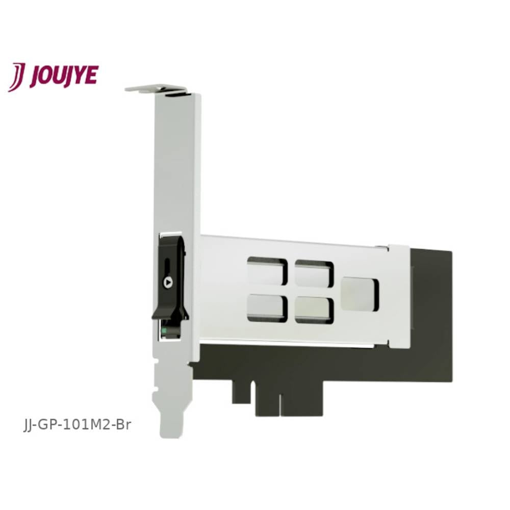 Image of JouJye JJ-GP-101M2-Br 1 port M2 controller PCIe x4 Compatible with: M2 PCIe NVMe SSD incl slot panel