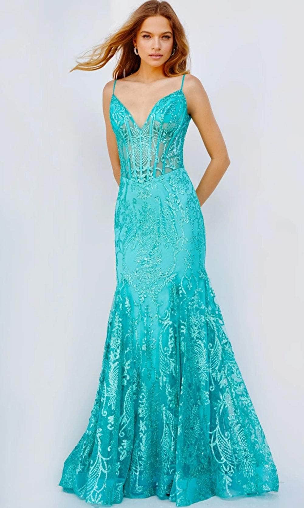 Image of Jovani 22388 - Corset Bodice Evening Gown