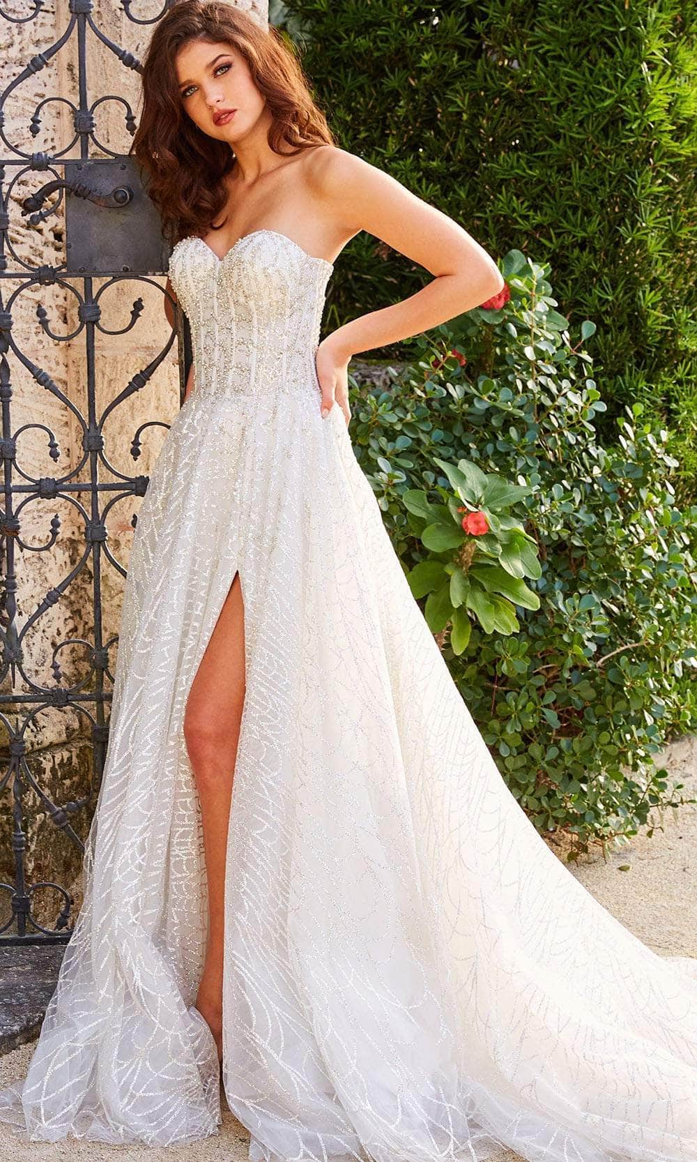 Image of Jovani Bridal JB07578 - Sweetheart Corset Bridal Gown