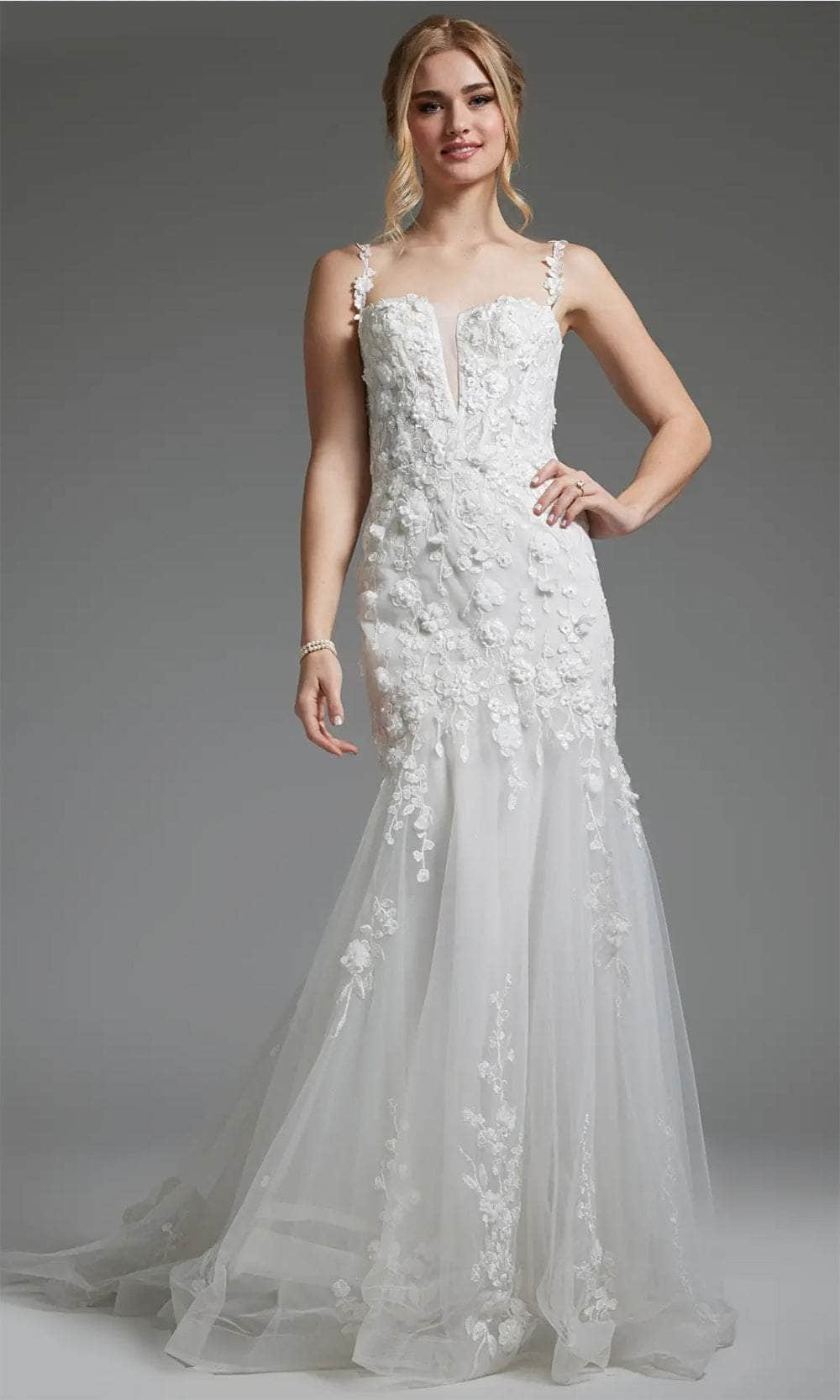 Image of Jovani JB38479 - Deep Sweetheart Bridal Gown