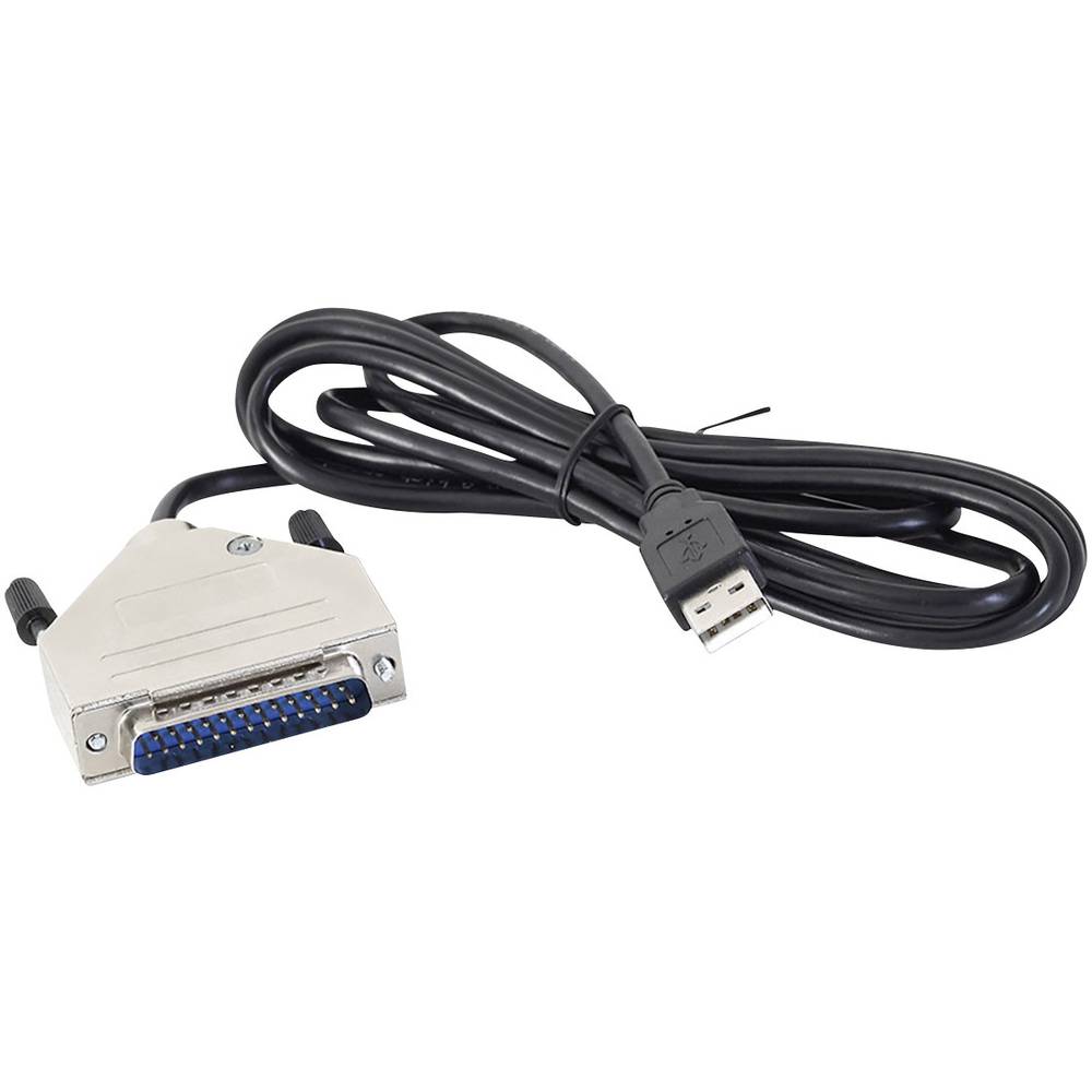 Image of Joy-it 57CNCd25 CNC controller cable Arduino [1x USB 11 connector A - 1x D-SUB plug 25-pin] 150 m Black