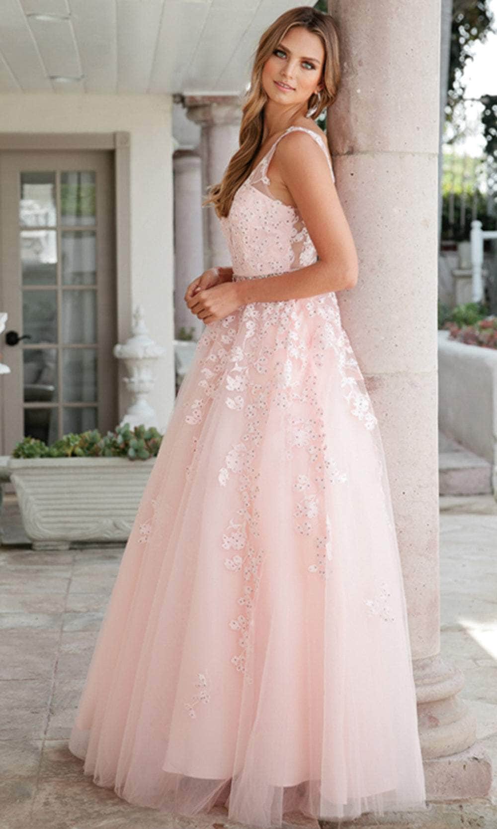 Image of Juliet Dresses 224 - Embroidered A-Line Prom Dress