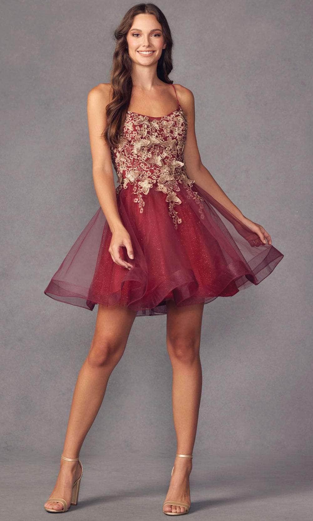 Image of Juliet Dresses 902 - Butterfly Applique Short Dress