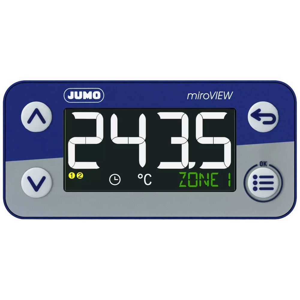 Image of Jumo 701580/0-01-23-02 Temperature controller -200 up to +600 Â°C (W x H) 76 mm x 36 mm