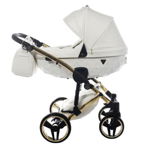 Image of Junama Fluo Individual 3 in 1 Travel System - White/gold