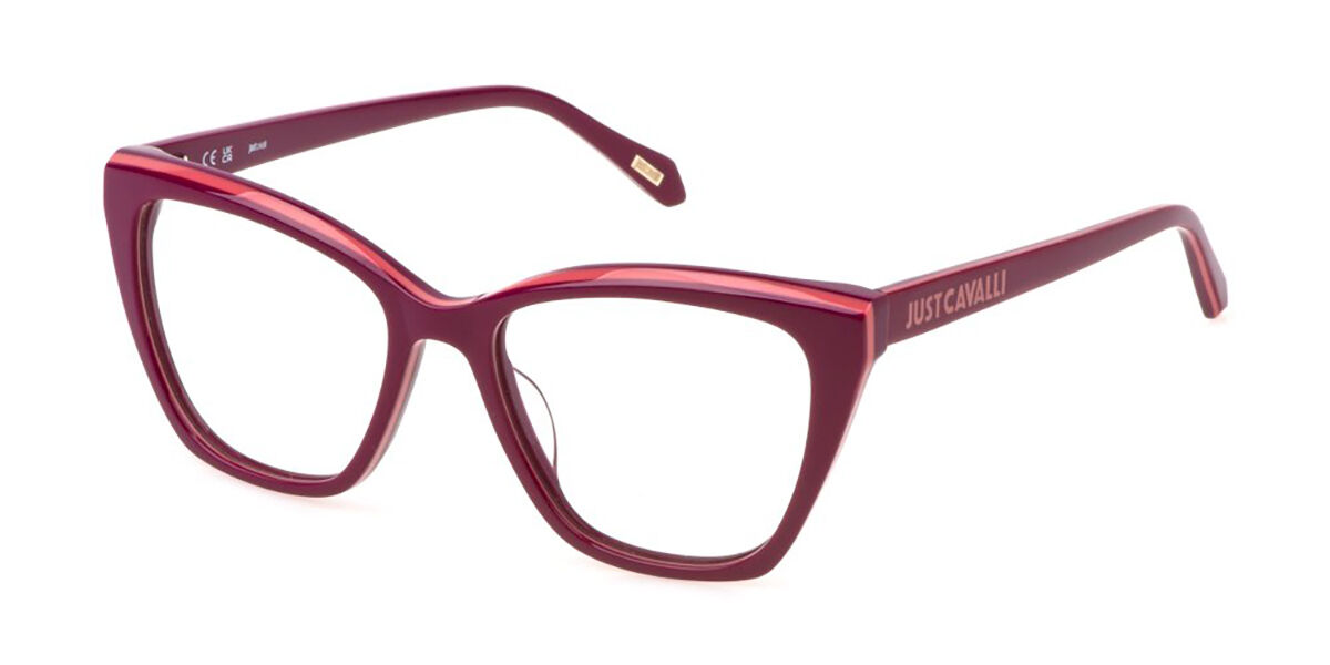 Image of Just Cavalli VJC084V 0ANF 53 Burgundy Damskie Okulary Korekcyjne PL