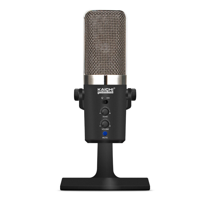 Image of KAICHI U86 Studio Cardioid Condenser Microphone Large Diaphragm Recording Desktop USB Live Broadcast Mobile Phone Wired