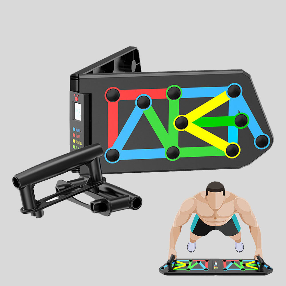 Image of KALOAD 13-in-1 Electronic Counting Push-up Stands Support BoardProtable Multifunction Abdominal Muscle Trainer Folding