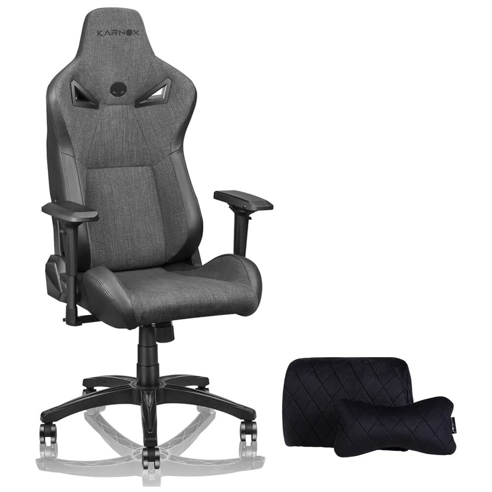 Image of KARNOX LEGEND TR Fabric Gaming Chair 155°Max Reclining 20 PU leather 4D Adjustable Armrests Thick Backrest and Cushion