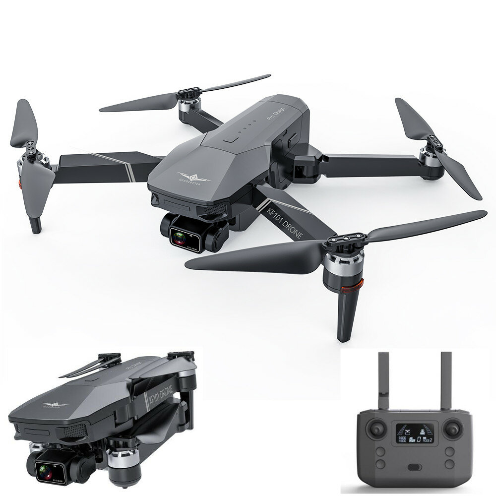 Image of KFPLAN KF101 MAX GPS 5G WiFi 3KM Repeater FPV with 4K HD ESC Camera 3-Axis EIS Gimbal Brushless Foldable RC Drone Quadco