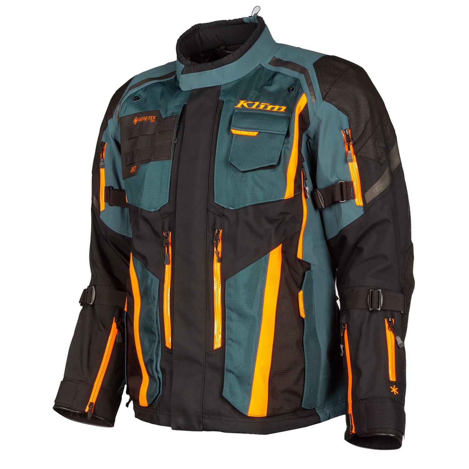 Image of KLIM Badlands Pro Jacket Petrol Strike Orange Talla S