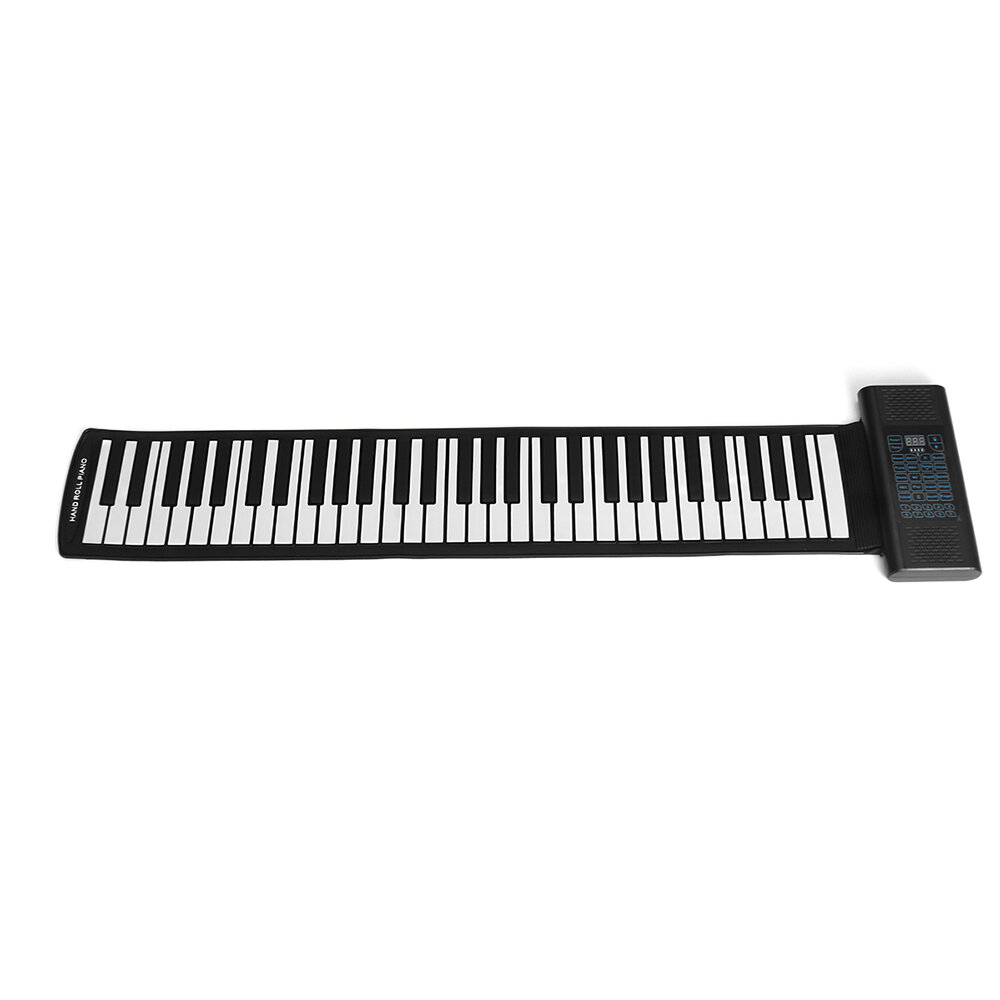 Image of KONIX PS61A Foldable Portable 61 Key Electronic Keyboard Roll Up Piano