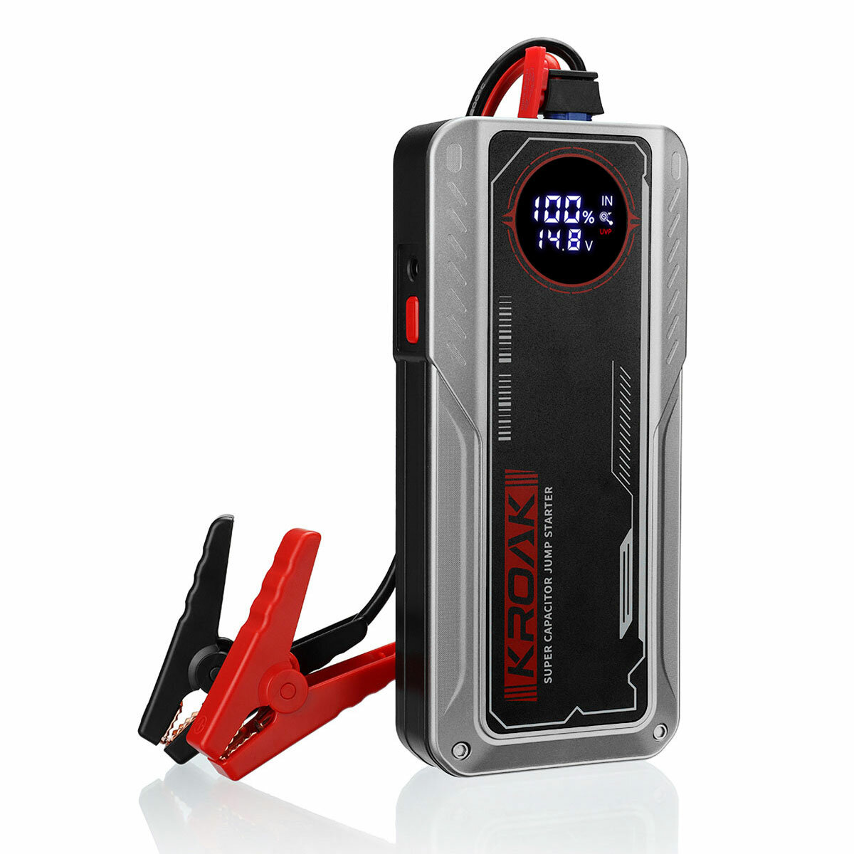 Image of KROAK S320 1200A 400F Super Capacitor Jump Starter 12V Portable Car Jumper Emergency Battery Booster with Carrying Case