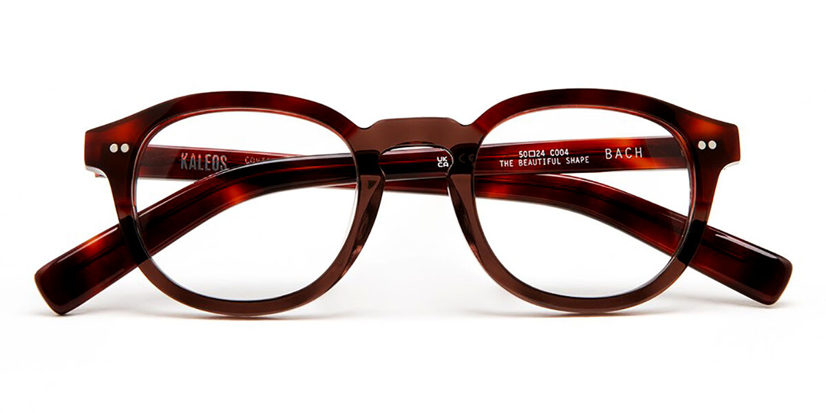 Image of Kaleos Bach C4 Óculos de Grau Tortoiseshell Masculino PRT