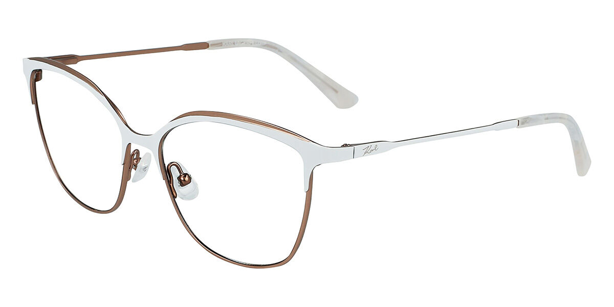Image of Karl Lagerfeld KL 331 105 Óculos de Grau Brancos Masculino BRLPT