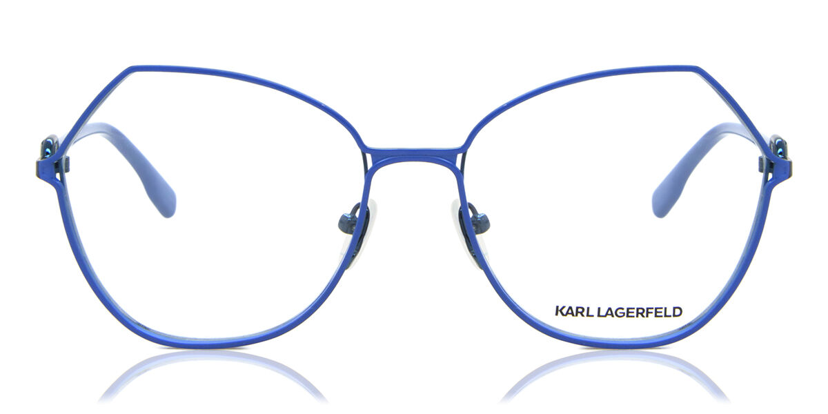 Image of Karl Lagerfeld KL 343 400 56 Niebieskie Damskie Okulary Korekcyjne PL