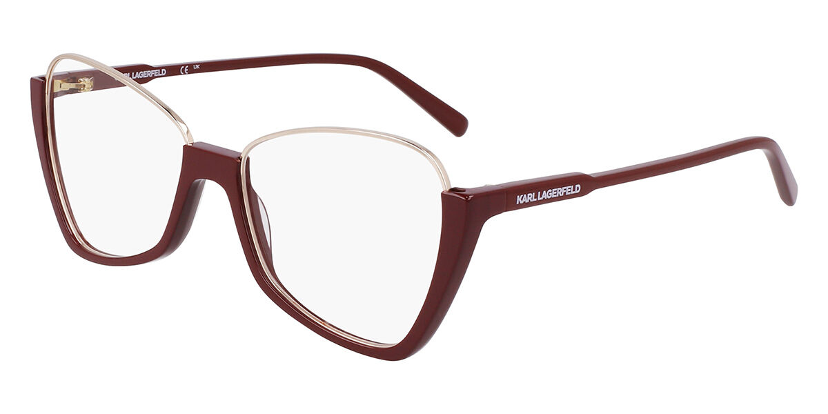 Image of Karl Lagerfeld KL 354 601 55 Czerwone Damskie Okulary Korekcyjne PL