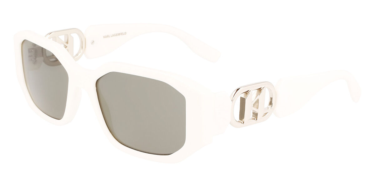 Image of Karl Lagerfeld KL 6085S 105 Óculos de Sol Brancos Feminino PRT