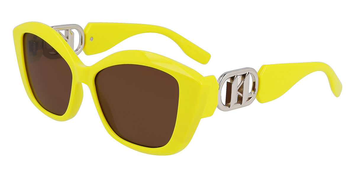 Image of Karl Lagerfeld KL 6102S 703 Óculos de Sol Amarelos Feminino PRT