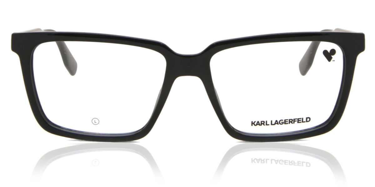Image of Karl Lagerfeld KL 6113 001 Óculos de Grau Pretos Masculino BRLPT