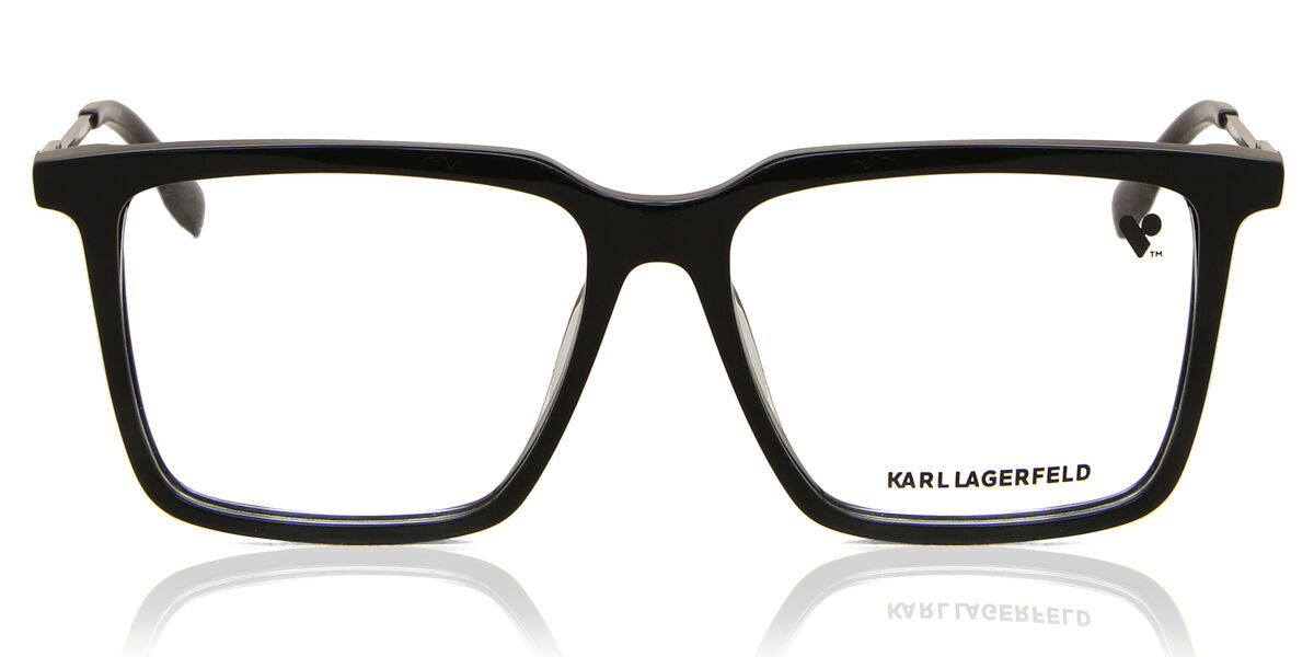 Image of Karl Lagerfeld KL 6114 001 55 Lunettes De Vue Homme Noires (Seulement Monture) FR