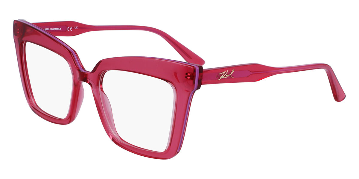 Image of Karl Lagerfeld KL 6136 612 51 Czerwone Damskie Okulary Korekcyjne PL