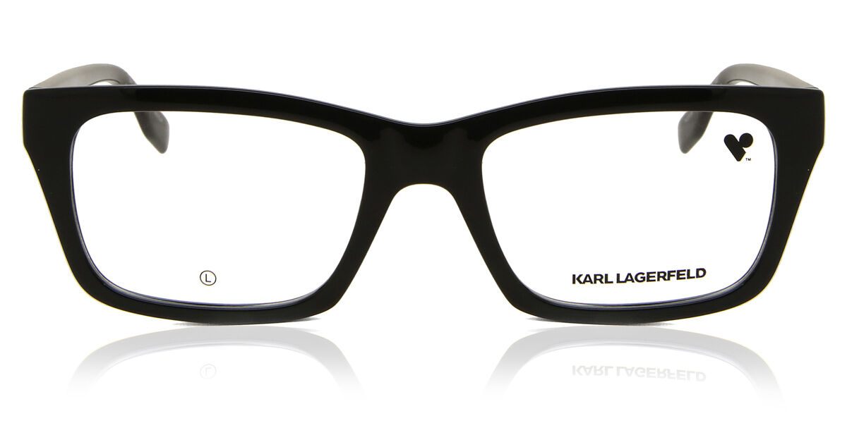 Image of Karl Lagerfeld KL 6138 001 53 Lunettes De Vue Homme Noires (Seulement Monture) FR