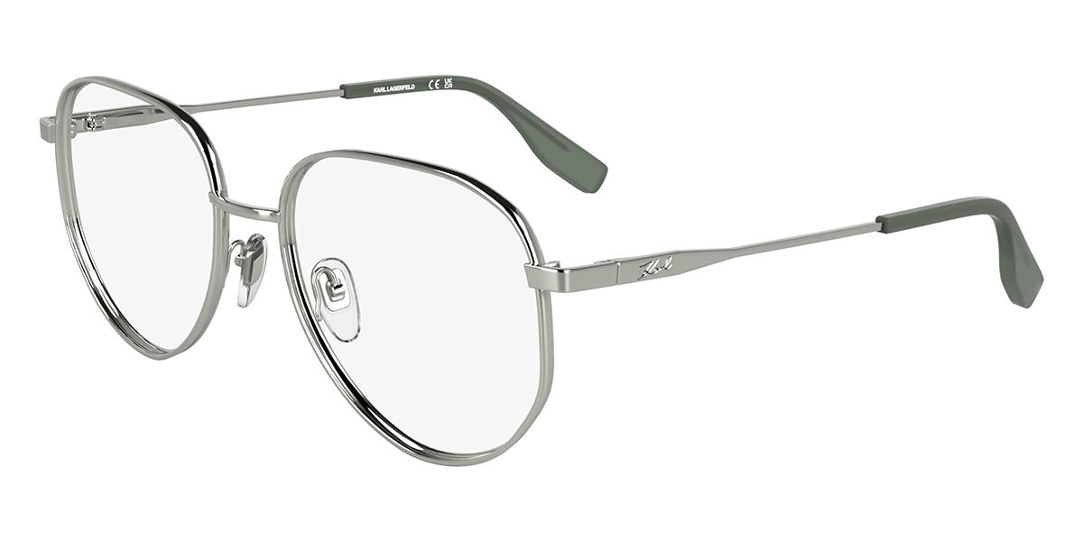 Image of Karl Lagerfeld KL361 040 Óculos de Grau Prata Feminino PRT