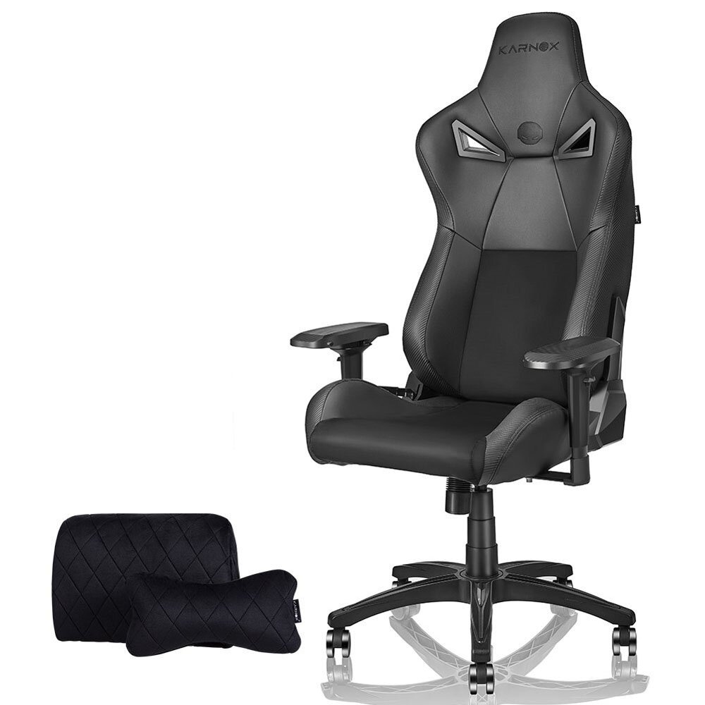 Image of Karnox Legend BK Suede Gaming Chair 155°Max Reclining 20 PU leather 4D Adjustable Armrests Headrest & Lumbar Pillows fo