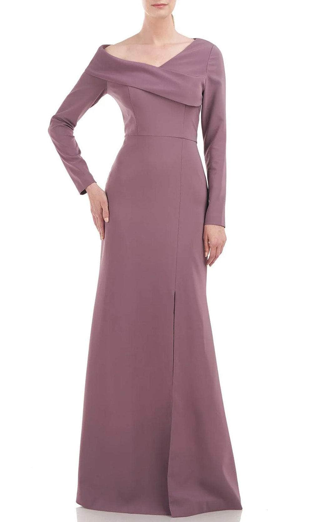 Image of Kay Unger 5518825 - Asymmetrical Draped Formal Gown