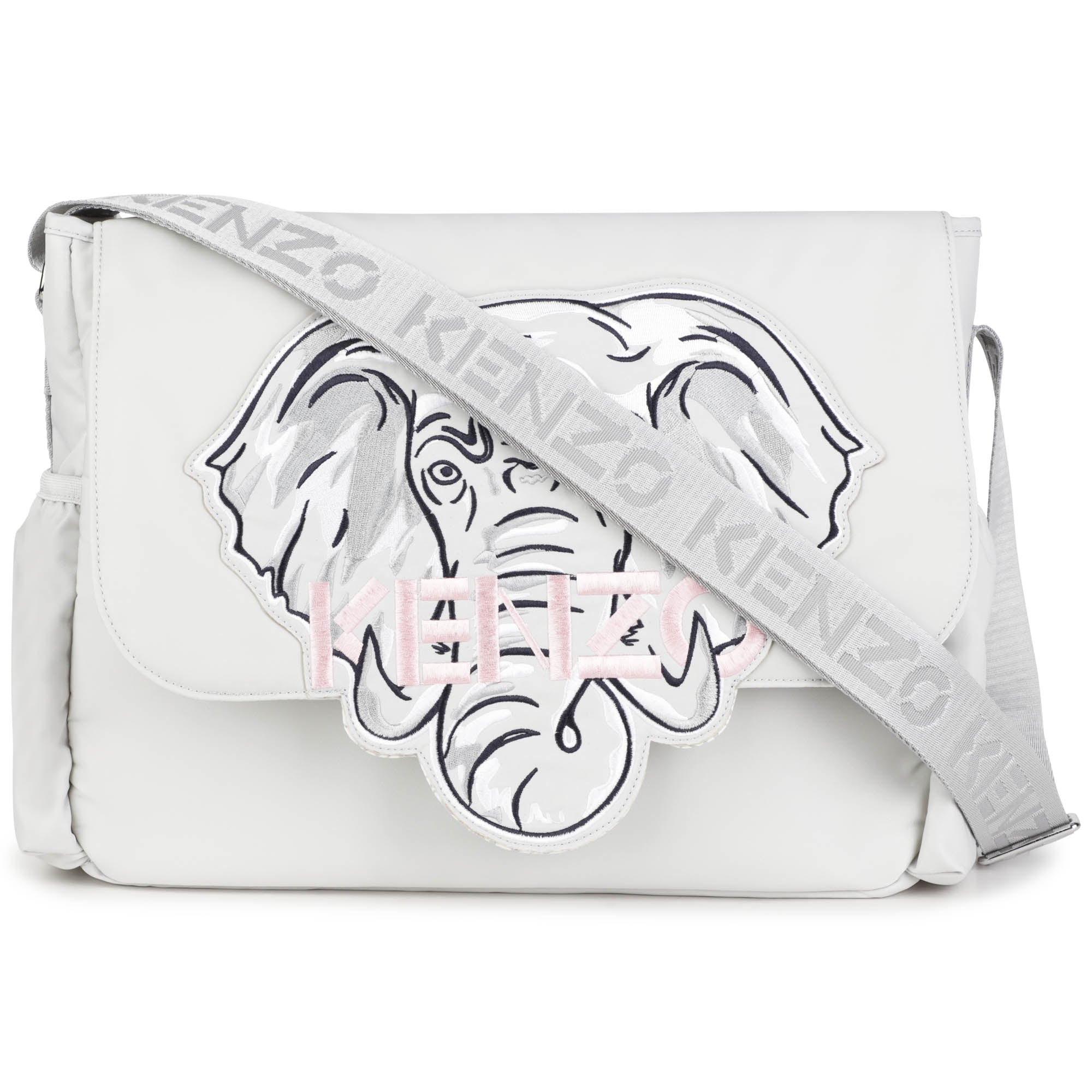 Image of Kenzo Baby Elephant Logo Changing Bag Grey One Size