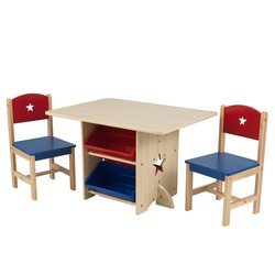 Image of KidKraft Star Table Set with Primary Bins
