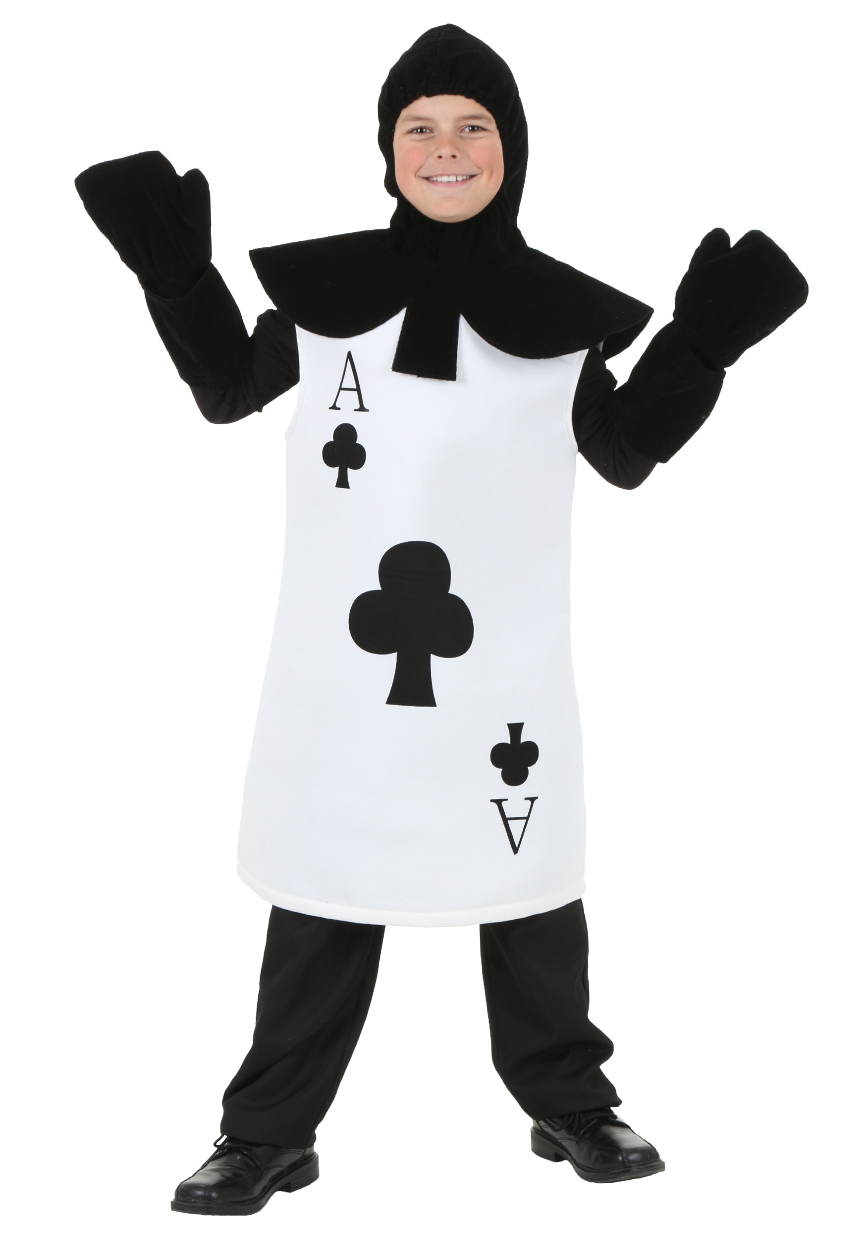Image of Kid's Ace of Clubs Card Costume | Alice in Wonderland Costumes ID FUN2049CH-S